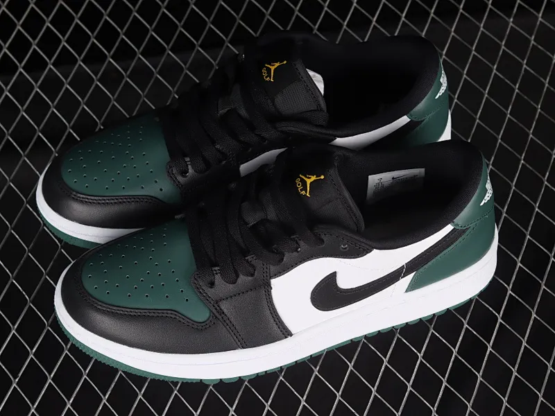 All categories Air Jordan Jordan series basketball shoes Air Jordan 1 Low G version pure original Air Jordan 1 Low Golf "Noble Green" AJ1 Joe 1 new golf version white green DD9315-107